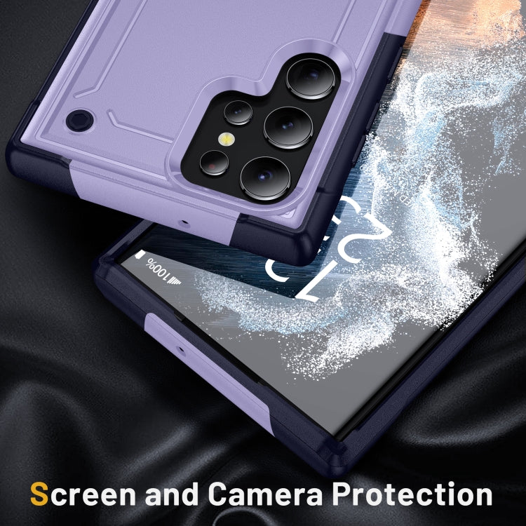 For Samsung Galaxy S22 Ultra 5G 2 in 1 Soft TPU Hard PC Phone Case