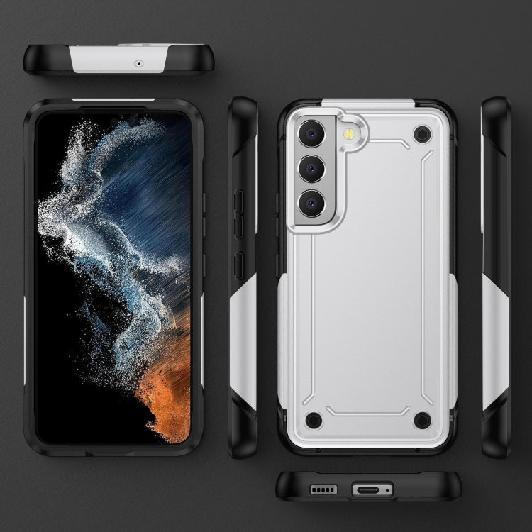 For Samsung Galaxy S21 5G 2 in 1 Soft TPU Hard PC Phone Case