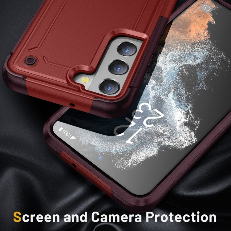 For Samsung Galaxy S21 5G 2 in 1 Soft TPU Hard PC Phone Case