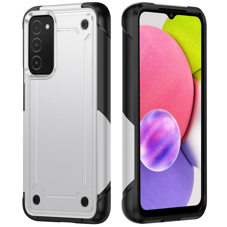 For Samsung Galaxy A03s 164mm India 2 in 1 Soft TPU Hard PC Phone Case
