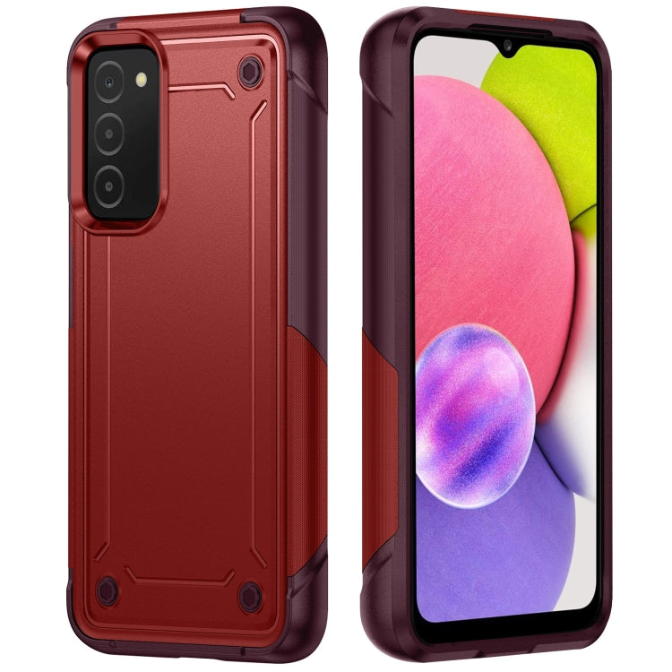 For Samsung Galaxy A03s 164mm India 2 in 1 Soft TPU Hard PC Phone Case