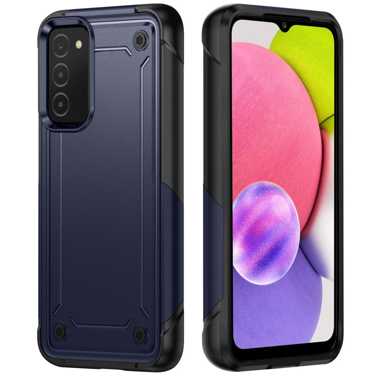 For Samsung Galaxy A03s 164mm India 2 in 1 Soft TPU Hard PC Phone Case