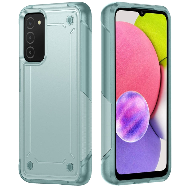 For Samsung Galaxy A03s 164mm India 2 in 1 Soft TPU Hard PC Phone Case