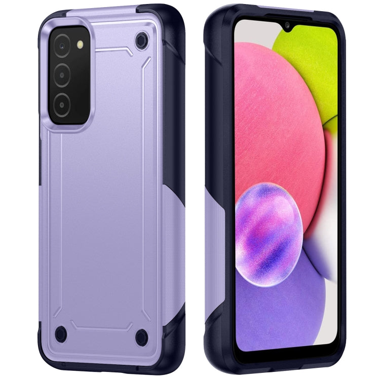 For Samsung Galaxy A03s 164mm India 2 in 1 Soft TPU Hard PC Phone Case