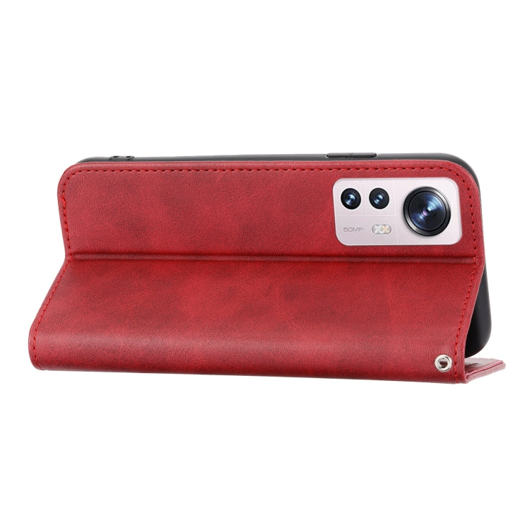 For Xiaomi 12T/12T Pro/Redmi K50 Ultra Cubic Grid Calf Texture Magnetic Closure Leather Phone Case