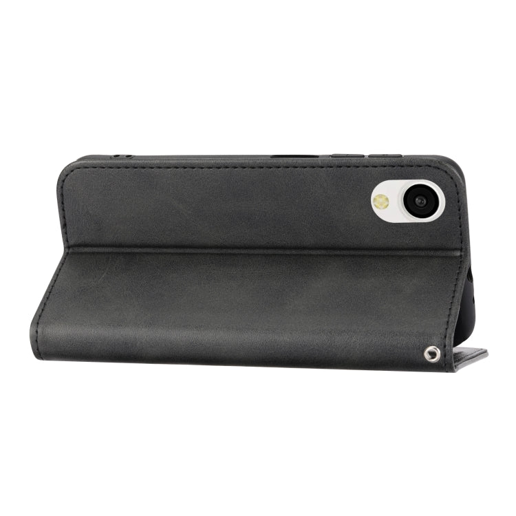 For Samsung Galaxy A23e/A23S/A23 5G/A22e Cubic Grid Calf Texture Magnetic Closure Leather Phone Case