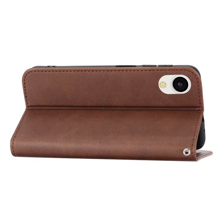 For Samsung Galaxy A23e/A23S/A23 5G/A22e Cubic Grid Calf Texture Magnetic Closure Leather Phone Case