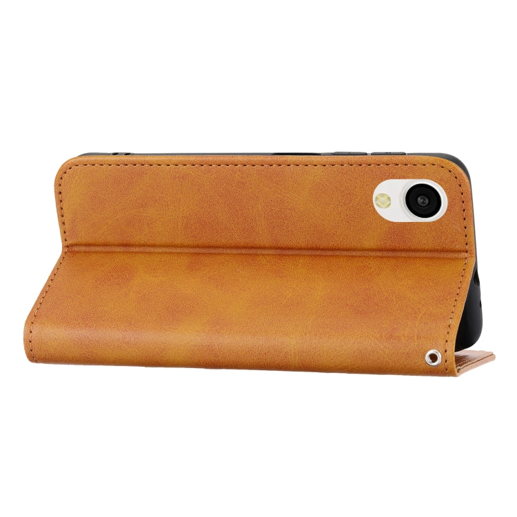 For Samsung Galaxy A23e/A23S/A23 5G/A22e Cubic Grid Calf Texture Magnetic Closure Leather Phone Case