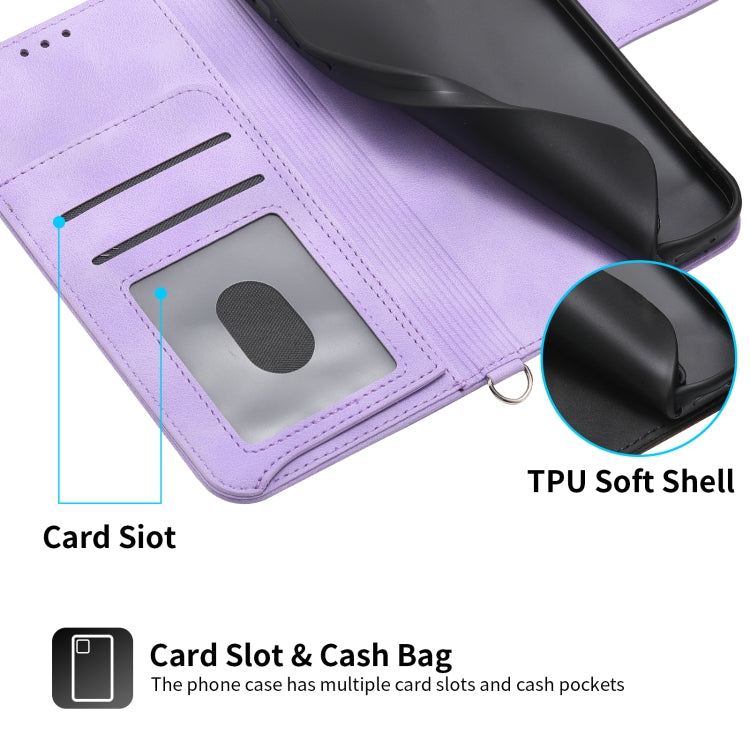 For Sharp Aquos sense 4 Skin-feel Flowers Embossed Wallet Leather Phone Case