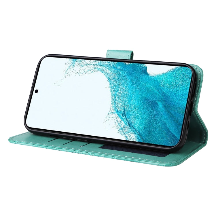 For Samsung Galaxy S23 5G Embossed Sunflower Leather Phone Case