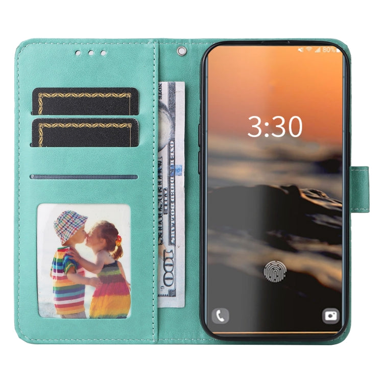For Samsung Galaxy S23 Ultra 5G Embossed Sunflower Leather Phone Case