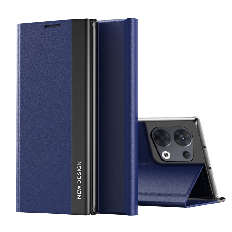 For OPPO Reno8 Side Electroplated Magnetic Leather Phone Case