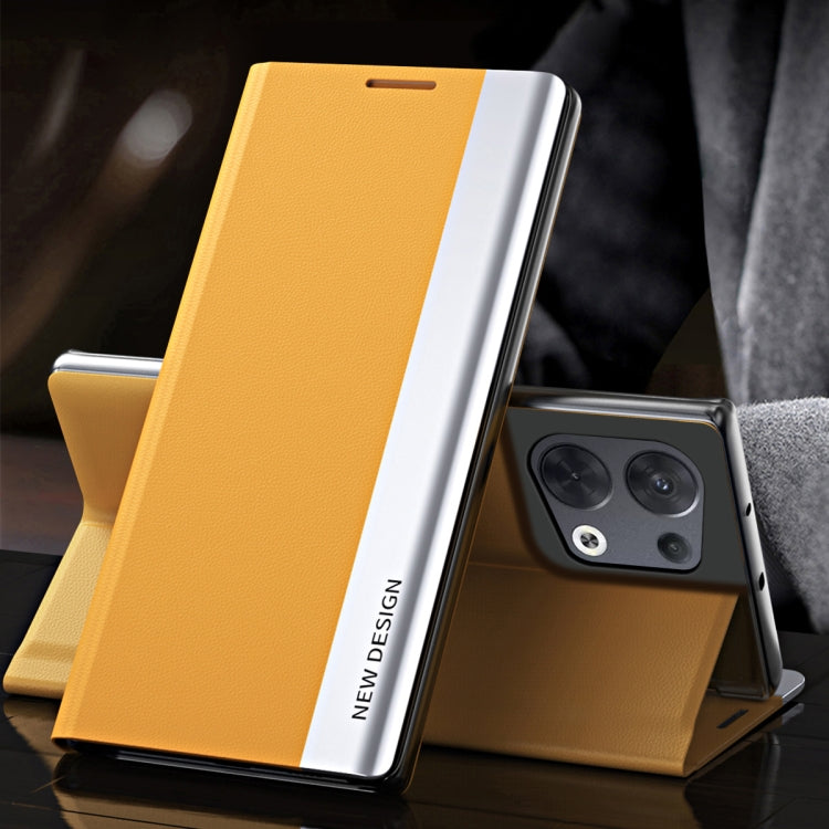 For OPPO Reno8 Side Electroplated Magnetic Leather Phone Case