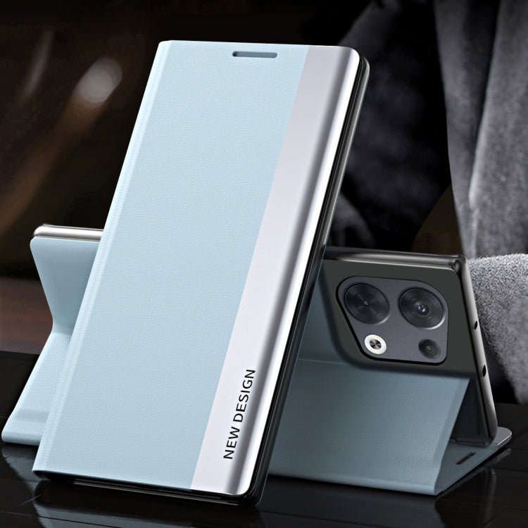 For OPPO Reno8 Side Electroplated Magnetic Leather Phone Case