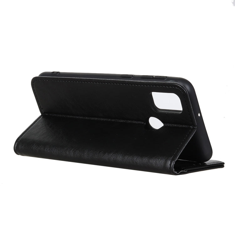 For Galaxy A21s Magnetic Crazy Horse Texture Horizontal Flip Leather Case with Holder & Card Slots & Wallet