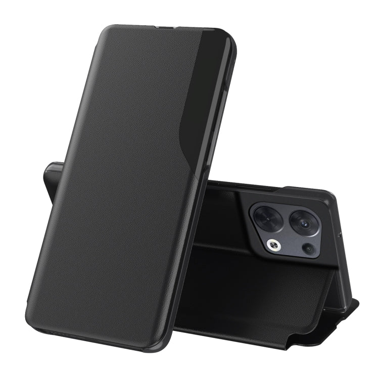 For OPPO Reno8 Attraction Flip Holder Leather Phone Case