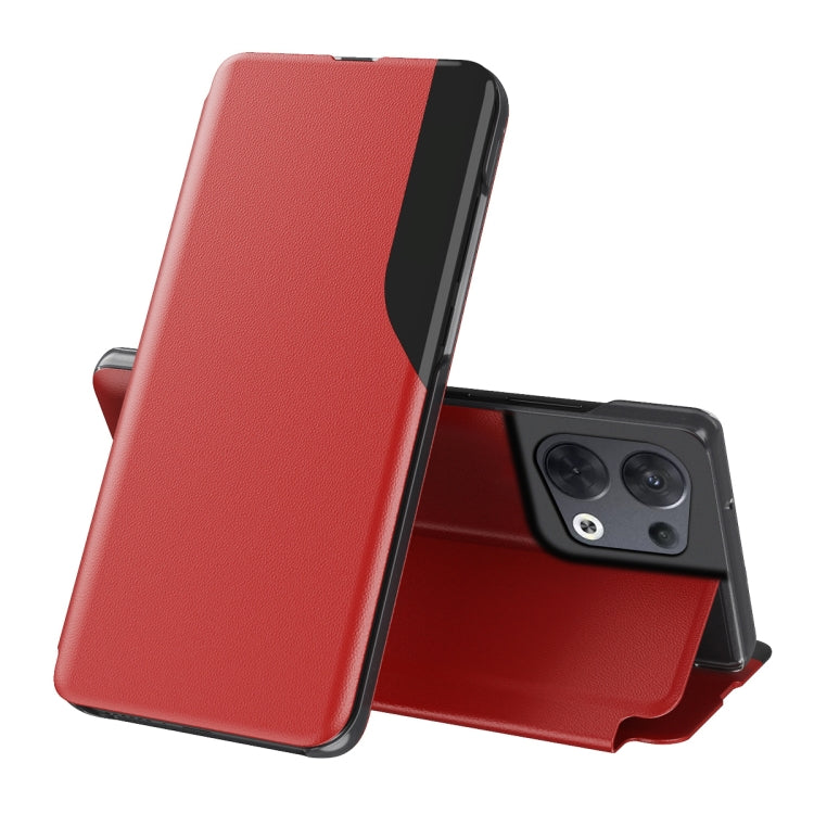For OPPO Reno8 Attraction Flip Holder Leather Phone Case