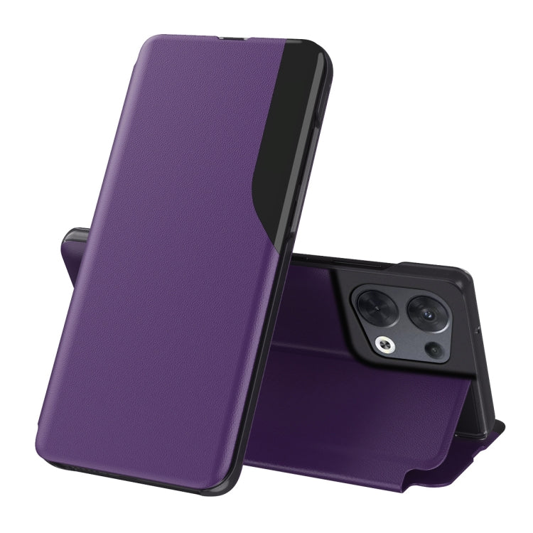 For OPPO Reno8 Attraction Flip Holder Leather Phone Case