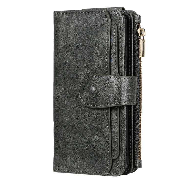 For iPhone 6 / 7 / 8 Multifunctional Retro Detachable Magnetic Horizontal Flip Leather Case with Card Slots & Holder & Wallet & Photo Frame