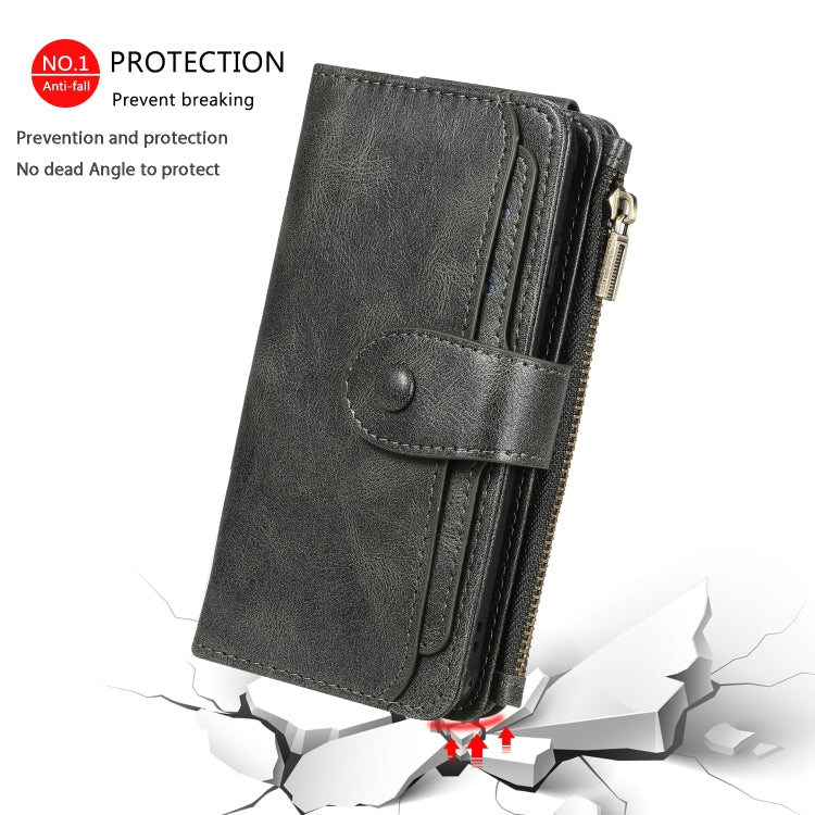 For iPhone 6 / 7 / 8 Multifunctional Retro Detachable Magnetic Horizontal Flip Leather Case with Card Slots & Holder & Wallet & Photo Frame