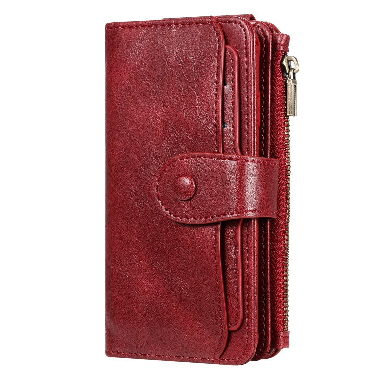 For iPhone 6 / 7 / 8 Multifunctional Retro Detachable Magnetic Horizontal Flip Leather Case with Card Slots & Holder & Wallet & Photo Frame