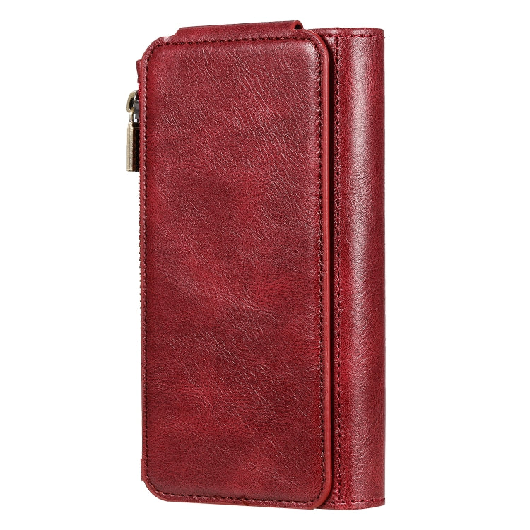 For iPhone 6 / 7 / 8 Multifunctional Retro Detachable Magnetic Horizontal Flip Leather Case with Card Slots & Holder & Wallet & Photo Frame