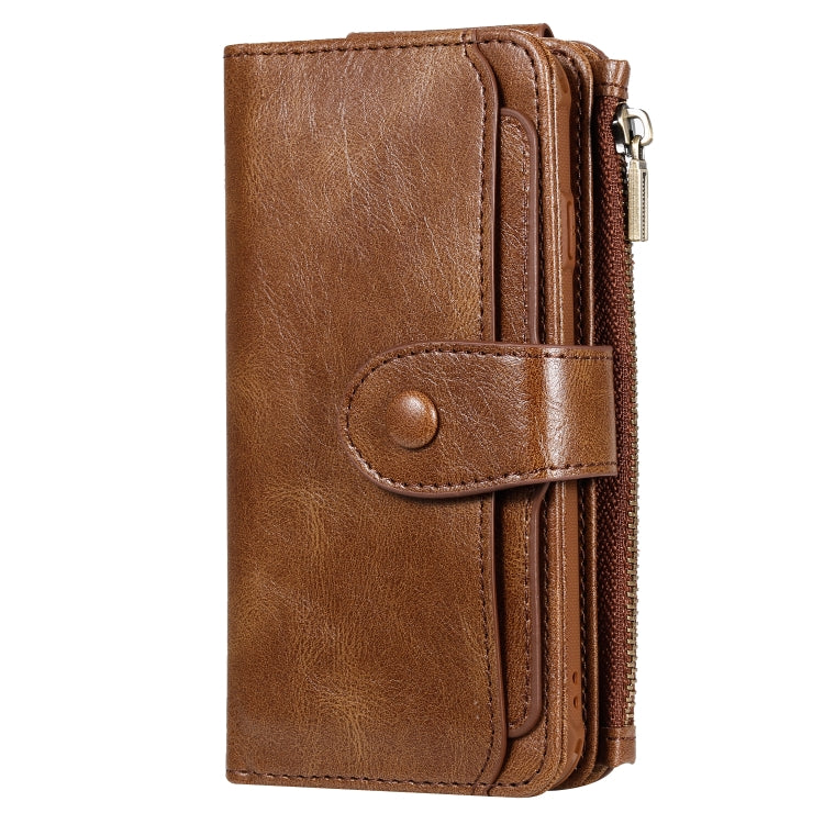 For iPhone 6 / 7 / 8 Multifunctional Retro Detachable Magnetic Horizontal Flip Leather Case with Card Slots & Holder & Wallet & Photo Frame