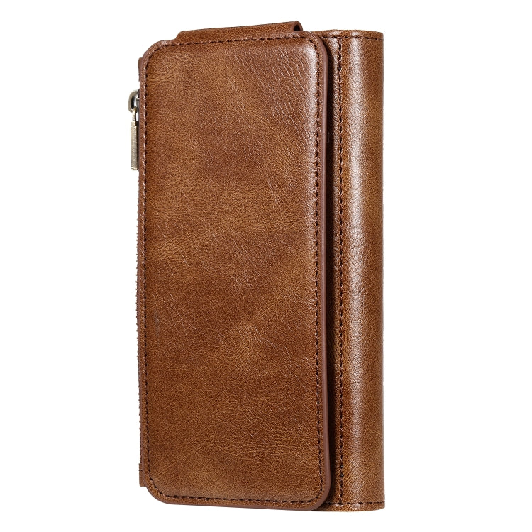 For iPhone 6 / 7 / 8 Multifunctional Retro Detachable Magnetic Horizontal Flip Leather Case with Card Slots & Holder & Wallet & Photo Frame