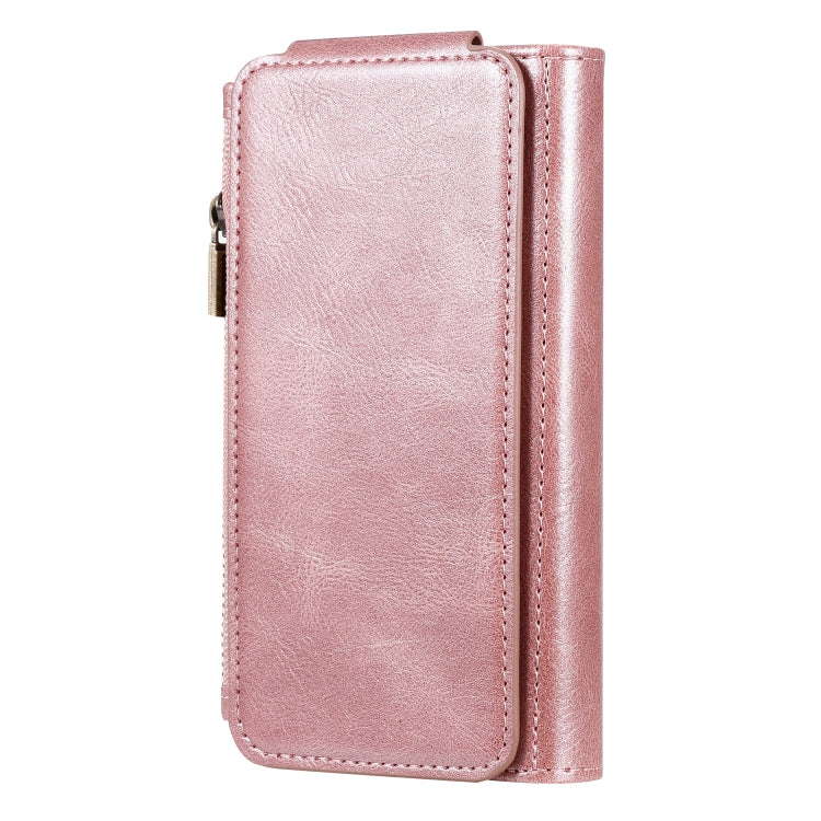 For iPhone 6 / 7 / 8 Multifunctional Retro Detachable Magnetic Horizontal Flip Leather Case with Card Slots & Holder & Wallet & Photo Frame