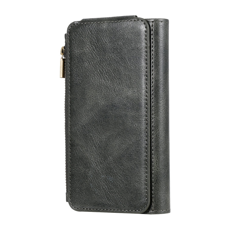 For iPhone X / XS Multifunctional Retro Detachable Magnetic Horizontal Flip Leather Case with Card Slots & Holder & Wallet & Photo Frame