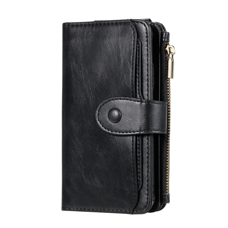 For iPhone X / XS Multifunctional Retro Detachable Magnetic Horizontal Flip Leather Case with Card Slots & Holder & Wallet & Photo Frame