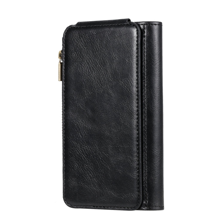 For iPhone X / XS Multifunctional Retro Detachable Magnetic Horizontal Flip Leather Case with Card Slots & Holder & Wallet & Photo Frame