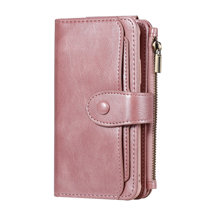 For iPhone X / XS Multifunctional Retro Detachable Magnetic Horizontal Flip Leather Case with Card Slots & Holder & Wallet & Photo Frame