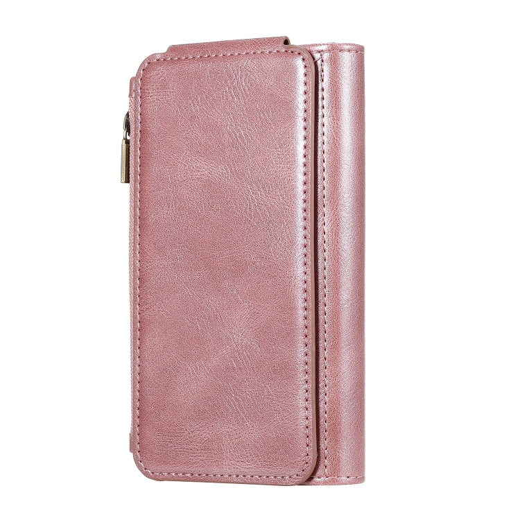 For iPhone X / XS Multifunctional Retro Detachable Magnetic Horizontal Flip Leather Case with Card Slots & Holder & Wallet & Photo Frame