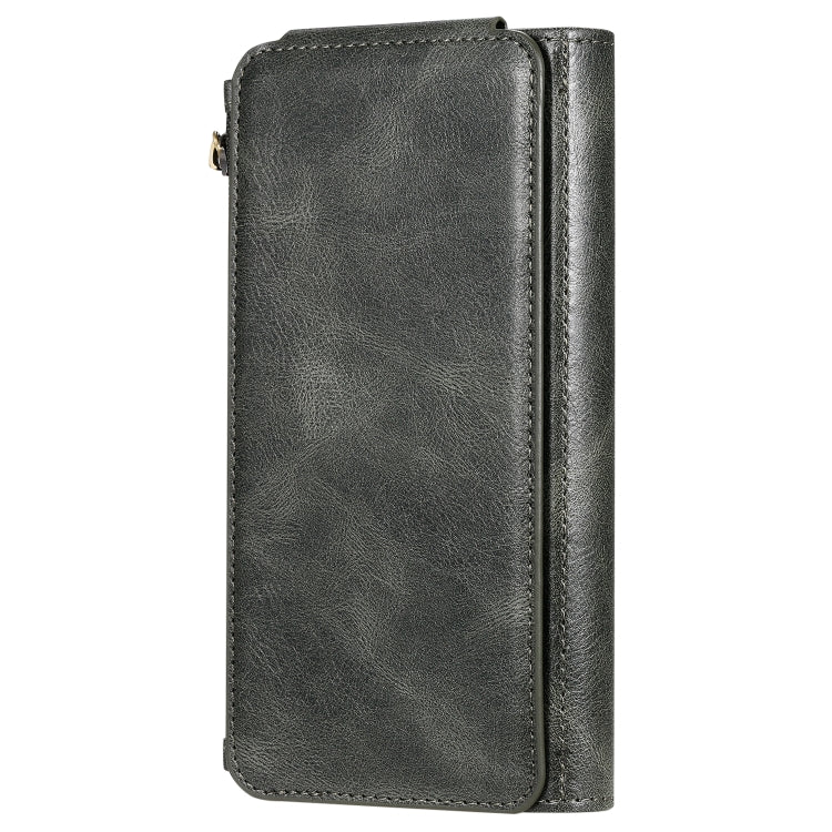 For iPhone XS Max Multifunctional Retro Detachable Magnetic Horizontal Flip Leather Case with Card Slots & Holder & Wallet & Photo Frame