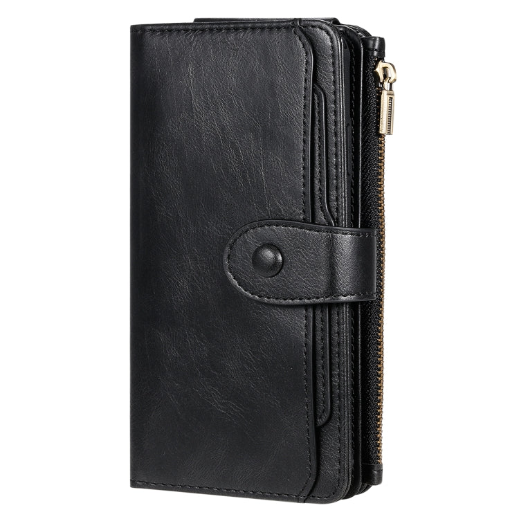 For iPhone XS Max Multifunctional Retro Detachable Magnetic Horizontal Flip Leather Case with Card Slots & Holder & Wallet & Photo Frame