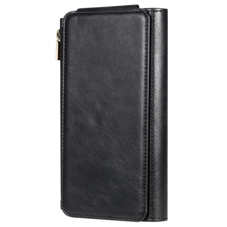 For iPhone XS Max Multifunctional Retro Detachable Magnetic Horizontal Flip Leather Case with Card Slots & Holder & Wallet & Photo Frame
