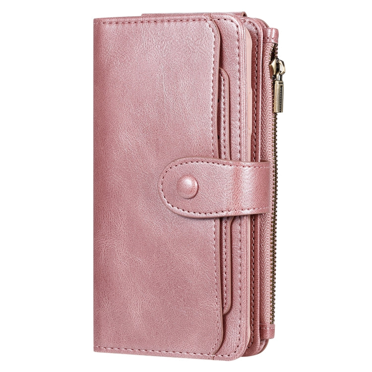 For iPhone XS Max Multifunctional Retro Detachable Magnetic Horizontal Flip Leather Case with Card Slots & Holder & Wallet & Photo Frame