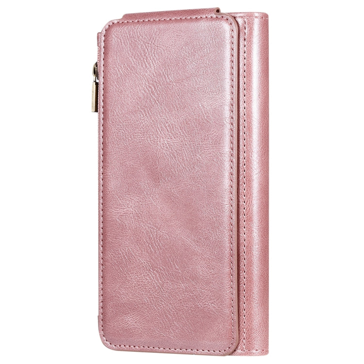 For iPhone XS Max Multifunctional Retro Detachable Magnetic Horizontal Flip Leather Case with Card Slots & Holder & Wallet & Photo Frame