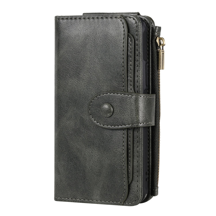 For iPhone 11 Pro Multifunctional Retro Detachable Magnetic Horizontal Flip Leather Case with Card Slots & Holder & Wallet & Photo Frame