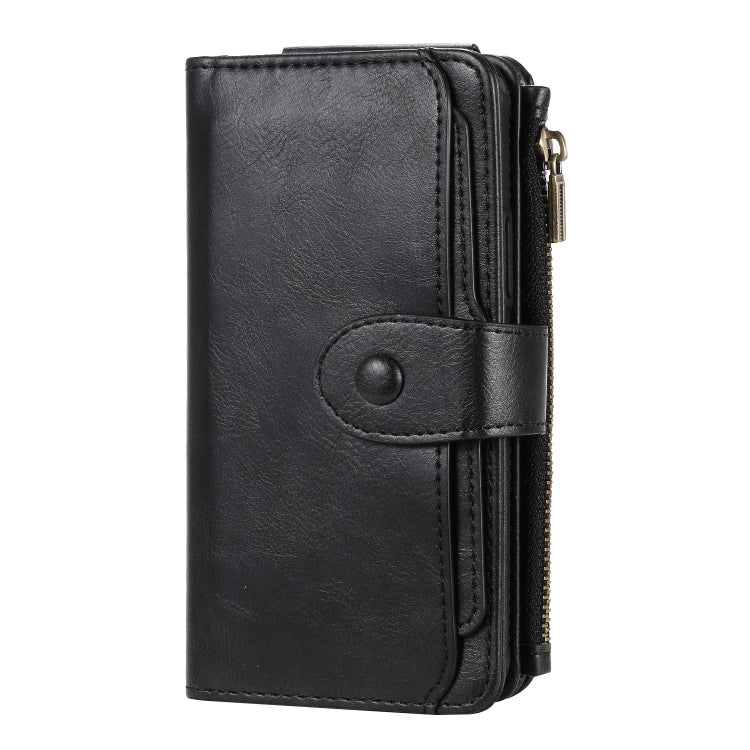 For iPhone 11 Pro Multifunctional Retro Detachable Magnetic Horizontal Flip Leather Case with Card Slots & Holder & Wallet & Photo Frame
