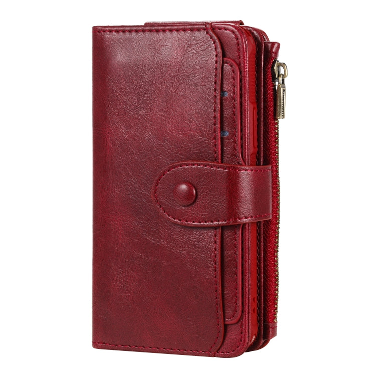 For iPhone 11 Pro Multifunctional Retro Detachable Magnetic Horizontal Flip Leather Case with Card Slots & Holder & Wallet & Photo Frame