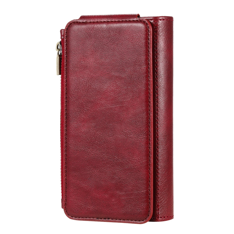 For iPhone 11 Pro Multifunctional Retro Detachable Magnetic Horizontal Flip Leather Case with Card Slots & Holder & Wallet & Photo Frame