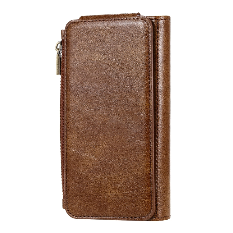 For iPhone 11 Pro Multifunctional Retro Detachable Magnetic Horizontal Flip Leather Case with Card Slots & Holder & Wallet & Photo Frame
