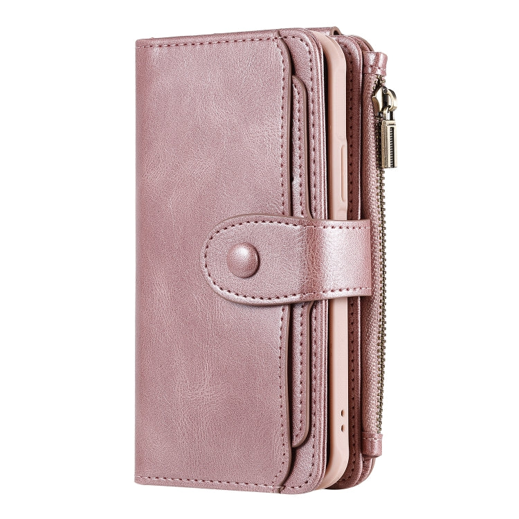 For iPhone 11 Pro Multifunctional Retro Detachable Magnetic Horizontal Flip Leather Case with Card Slots & Holder & Wallet & Photo Frame