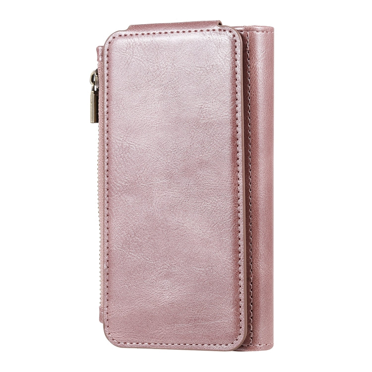 For iPhone 11 Pro Multifunctional Retro Detachable Magnetic Horizontal Flip Leather Case with Card Slots & Holder & Wallet & Photo Frame