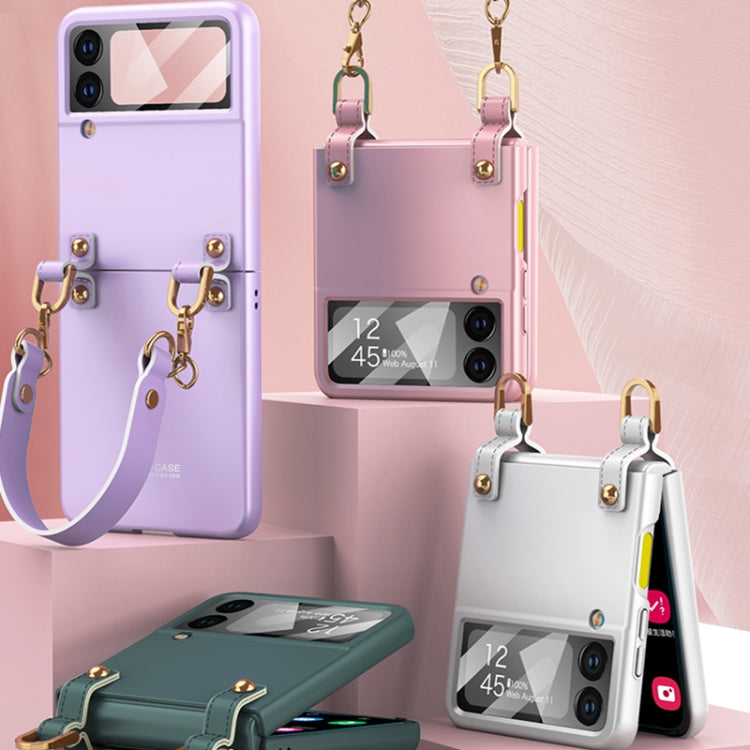 For Samsung Galaxy Z Flip4 GKK Integrated Ultra-thin Handbag Phone Case