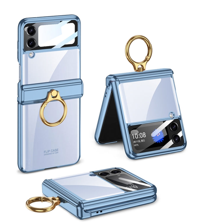 For Samsung Galaxy Z Flip4 GKK Magnetic Folding Phantom Rotary Phone Case with Ring Holder