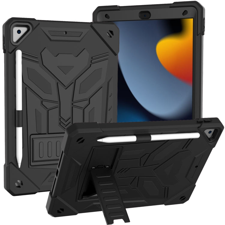 For iPad 10.2 2019/2020/2021 Bumblebee Silicone+PC Shockproof Tablet Case with Holder
