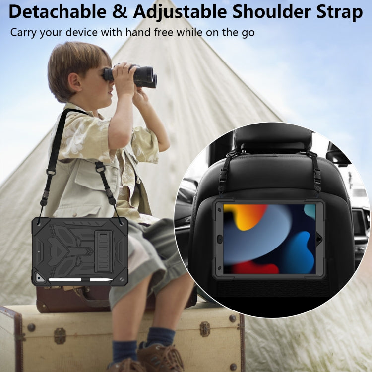 For iPad 10.2 2019/2020/2021 Bumblebee Silicone+PC Shockproof Tablet Case with Holder